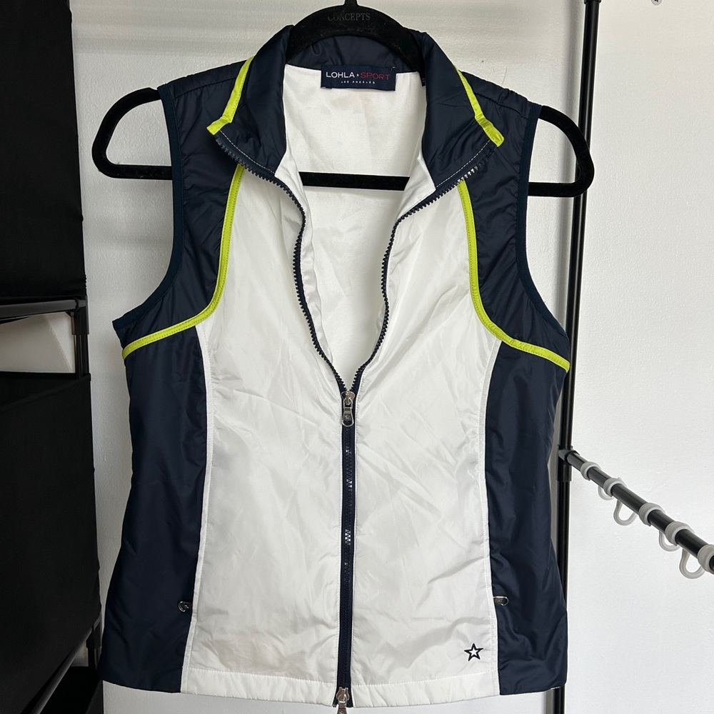 LOHLA SPORT Navy and White Vest